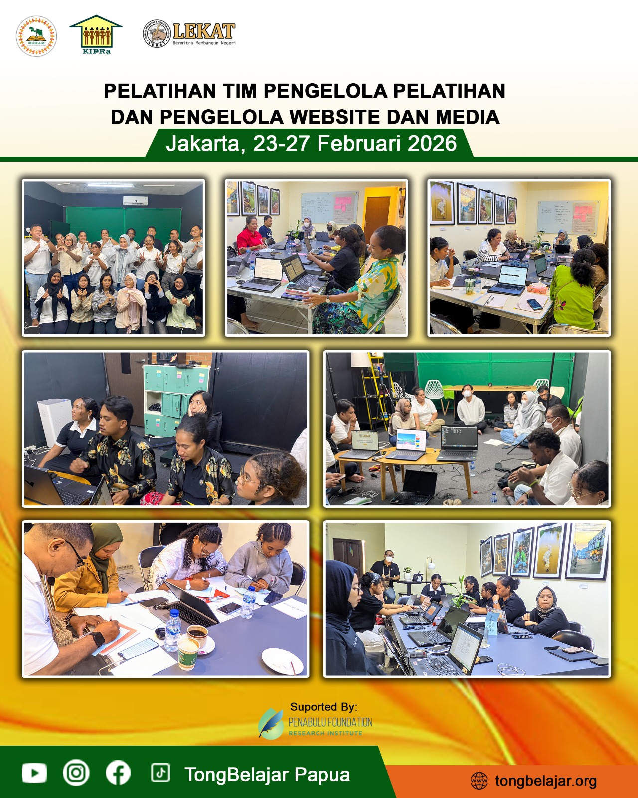 Dua Tim Tong Belajar Perkuat Kapasitas lewat Pembekalan Intensif di Jakarta