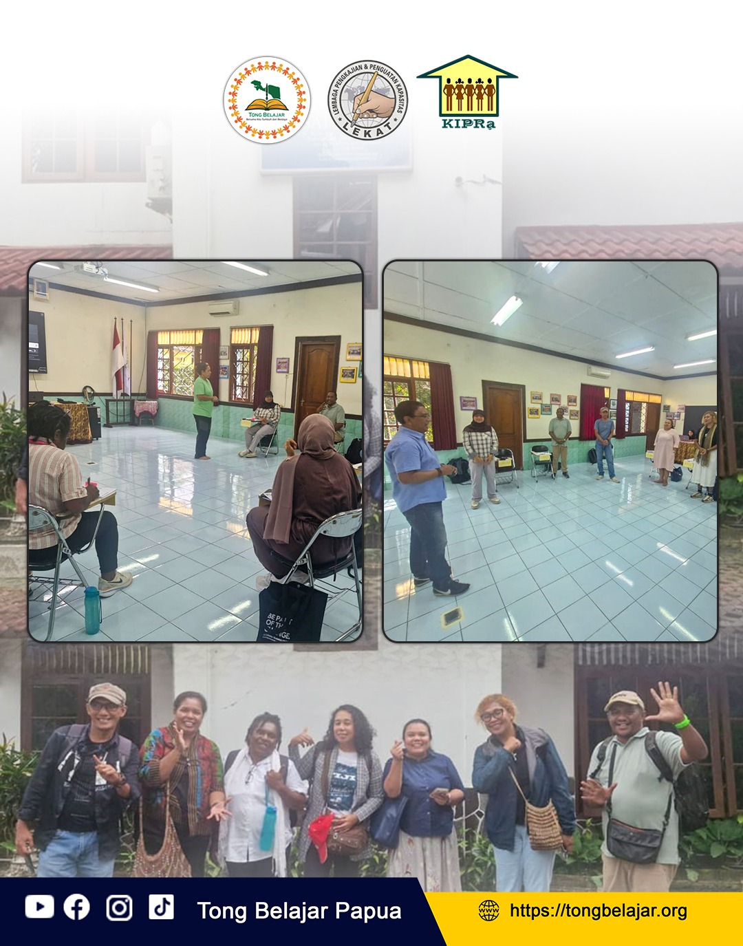 TONG BELAJAR Perkuat Fasilitator OMS Tanah Papua melalui Pelatihan Intensif di Yogyakarta